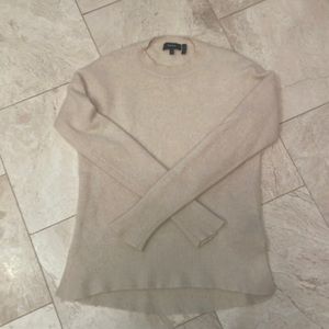 Theory cream cashmere crew neck Karina sweater small